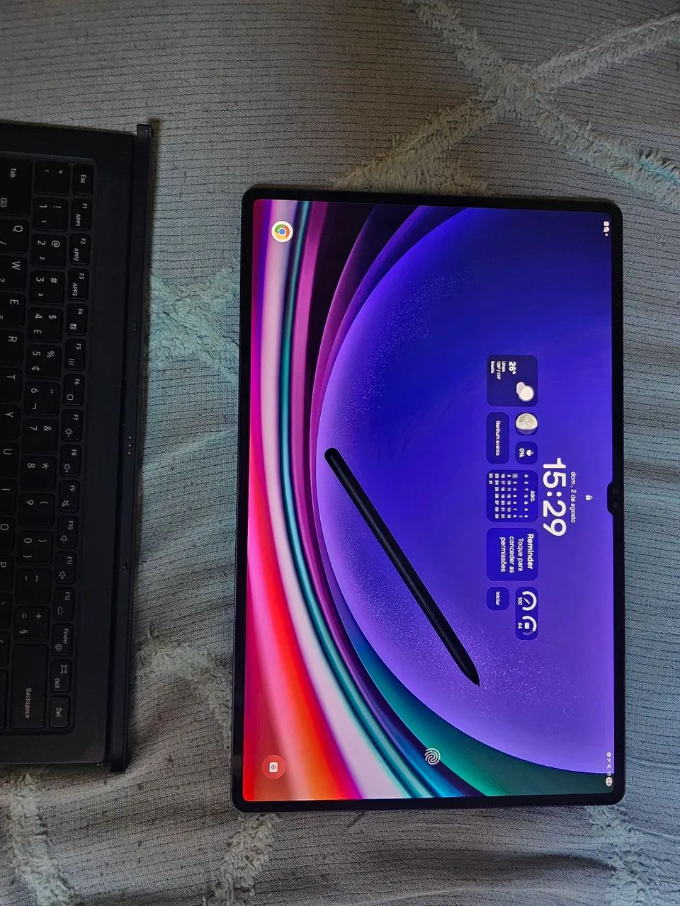 Tablett Samsung S9 Ultra 512g 12g de ram com teclado e caneta touch - Foto 4
