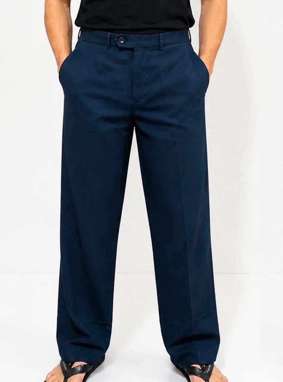 Calça social azul marinho 