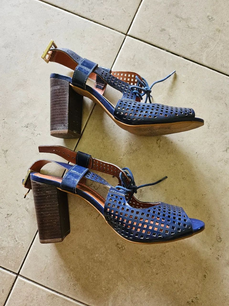Sandalia Fem. Cor Azul marinho