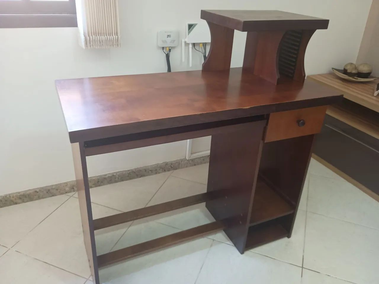 Mesa de computador escrivaninha com uma gaveta - Foto 5