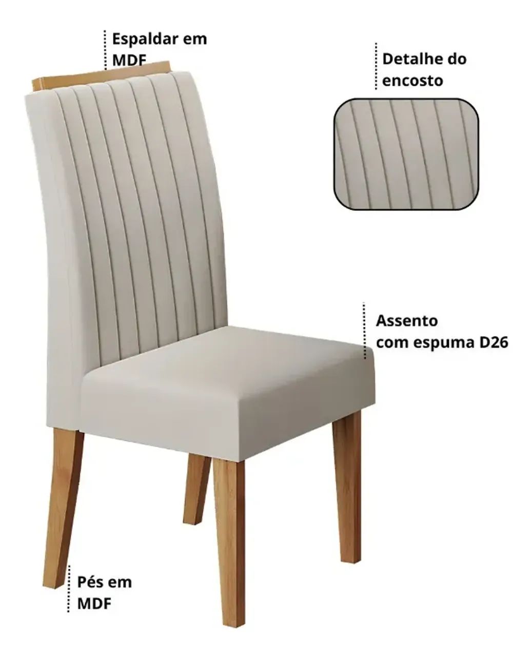 Mesa de Jantar Grande com Tampo de Vidro (8 Lugares) - Foto 3