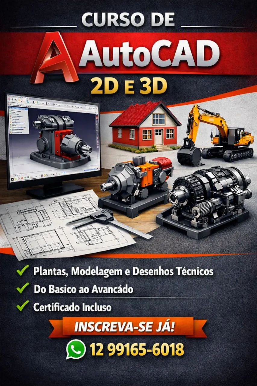 Curso de AutoCAD 2D e 3D 