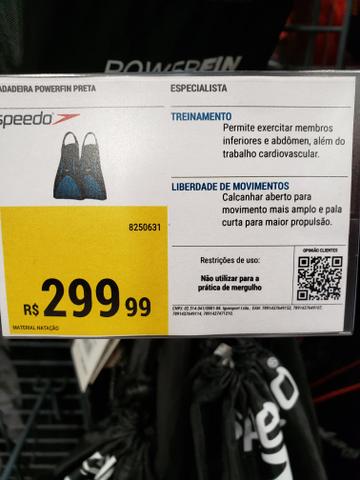 Nadadeira epeedo ( pé de pato )