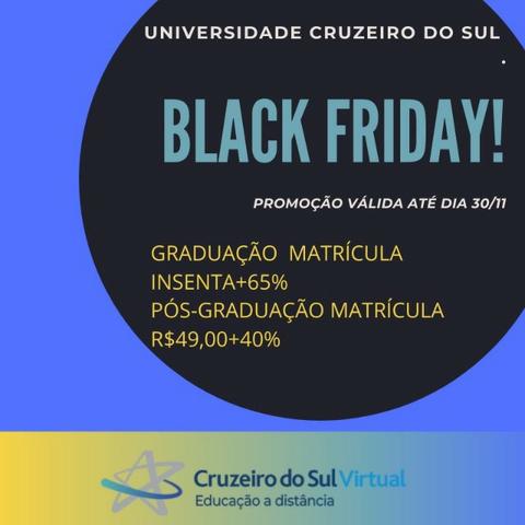 Black Friday Universidade Cruzeiro do Sul