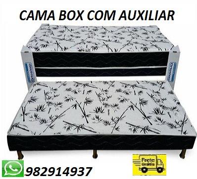 Peça Agora e Receba No Mesmo Dia Cama Box Com Auxiliar Nova Apenas 599,00