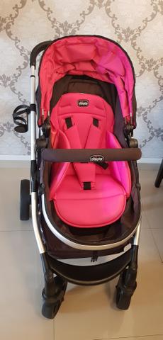 Kit 3 em 1 Chicco Urban, com base para o carro - Foto 2