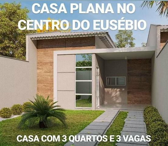 Casas em rua privativa no centro do eusébio lançamento 3 quartos