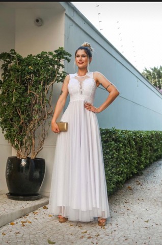 Vestido longo para casamento civil  - Foto 4