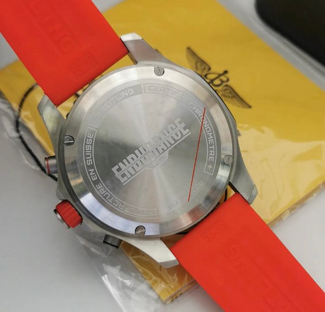 Relógio Breitling Endurence Laranja Quartzo Novo - Foto 4
