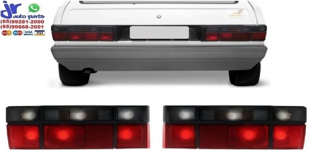 Par Lanterna Traseira Gol G1 1987 1988 1989 1990 1991 1992 1993 1994 1995 Fumê - Foto 3