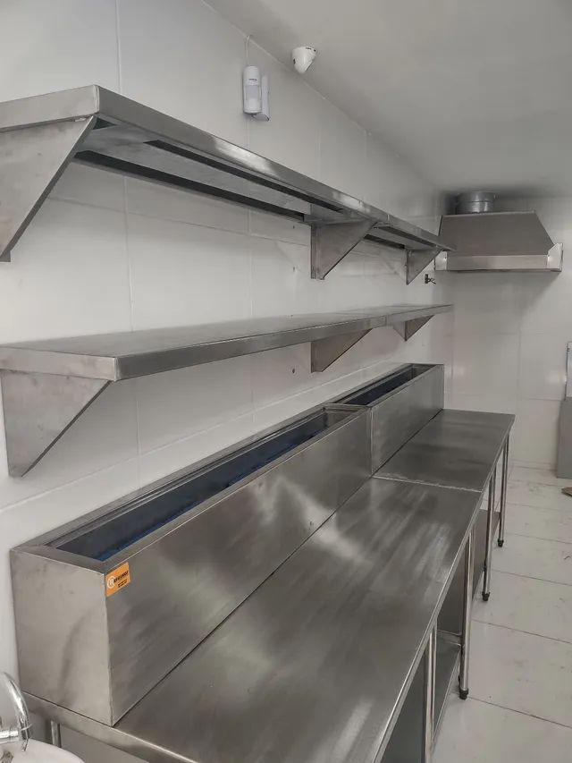 Mesa de inox pia de inox coifa de inox  - Foto 2