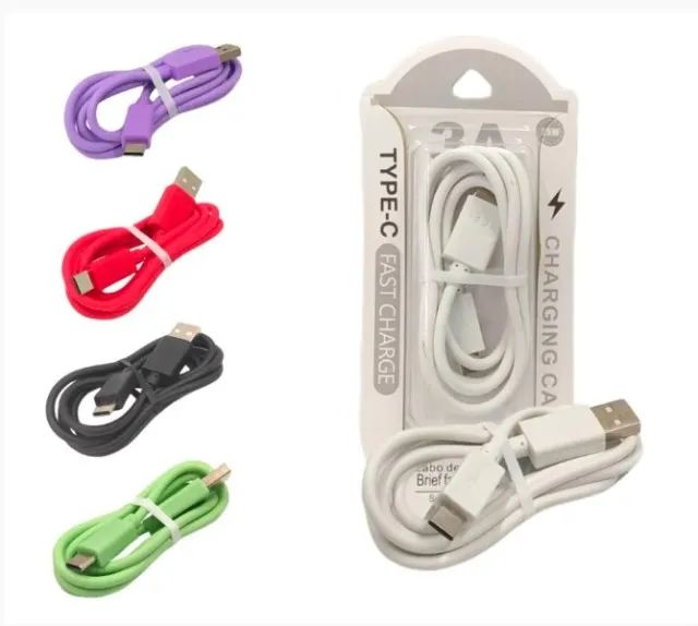 Cabo Usb Tipo C 3a  25w Fast Charge Lumy-0022-ty Vermelho - Foto 2