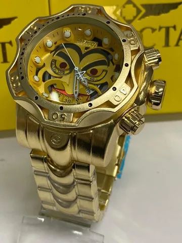 Relógio Invicta curinga dourado  - Foto 4