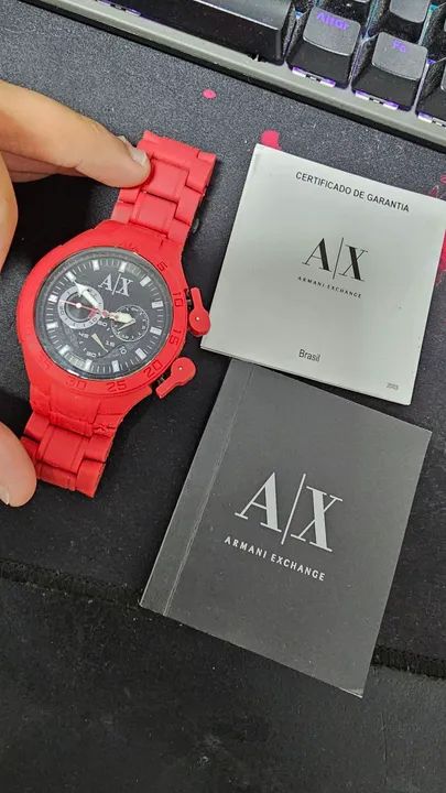 Relógio Armani Exchange Original com caixa, manual e certificado de garantia - Foto 4