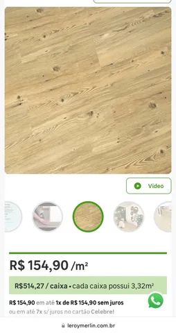 Piso Vinílico Ambienta Rústico Canela 18,4x95cm 3mm Cola Tarkett - Foto 6