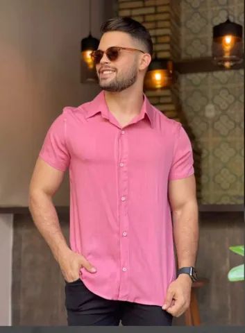 Camisas masculinas de botão manga longa lisas  - Foto 5
