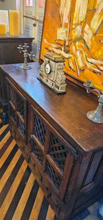 Moveis antigos, buffet balcão séc XVII, raridade - Foto 6