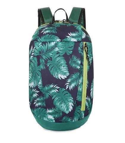 Mochila de viagem feminina ultra leve, compacta para esportes e lazer 10 litros (verde)