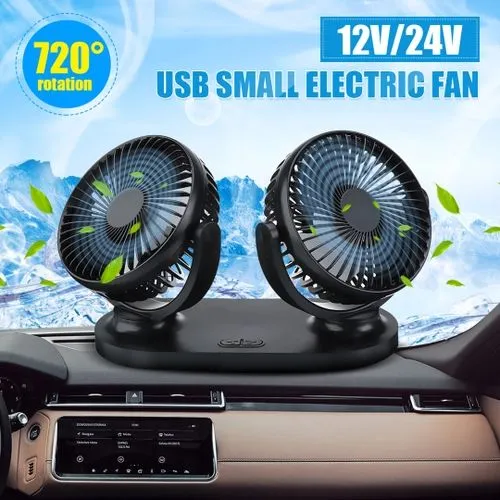 Aparelho Ventilador de carro 12v duplo automotivo