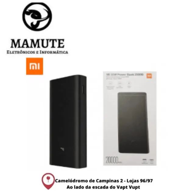 Bateria Externa Xiaomi Original 20.000mA 50W 