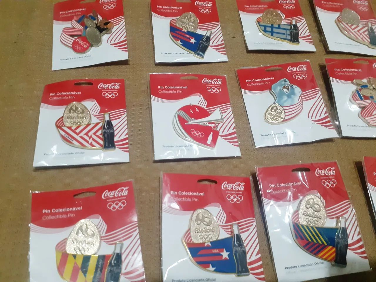 Pins Coca-Cola Rio 2016 - novos 23 pins - Foto 3