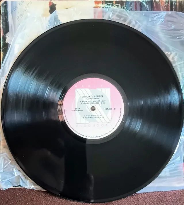 Lp Disco de Vinil Gospel Evangélico Lília Franco - Só Por Tua Graça - Foto 3
