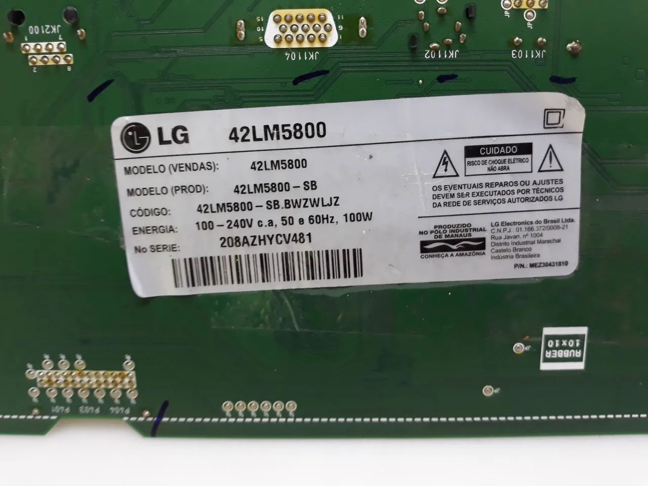 VENDO PLACA DE VÍDEO TV LG USADA BOA.  - Foto 3
