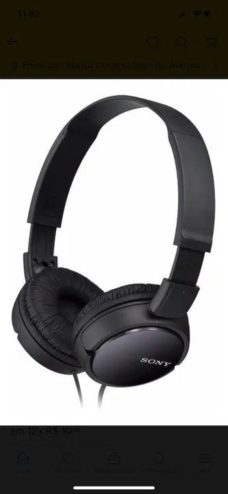 Fone de ouvido on-ear Sony ZX Series MDR-ZX110 MDR-ZX110 preto - Foto 3