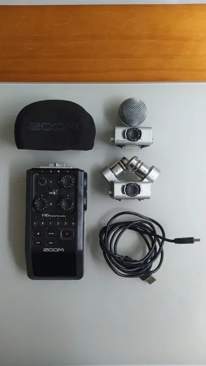Gravador Handy Recorder Zoom H6 completo - Foto 2