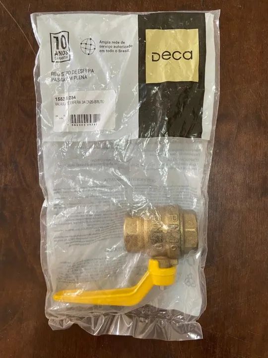 Registro Válvula de Esfera 3/4" Dn20 Deca