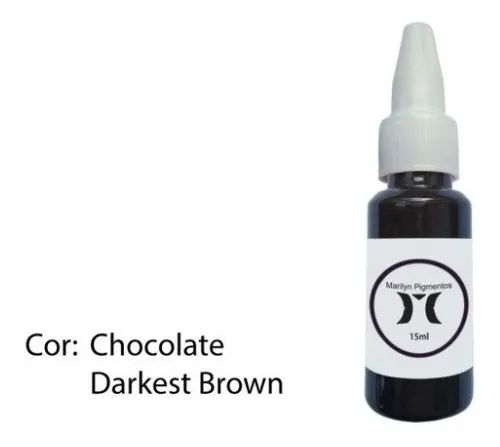 Pigmento Marilyn 15ml -  Chocolate Darkest Brown - Foto 2
