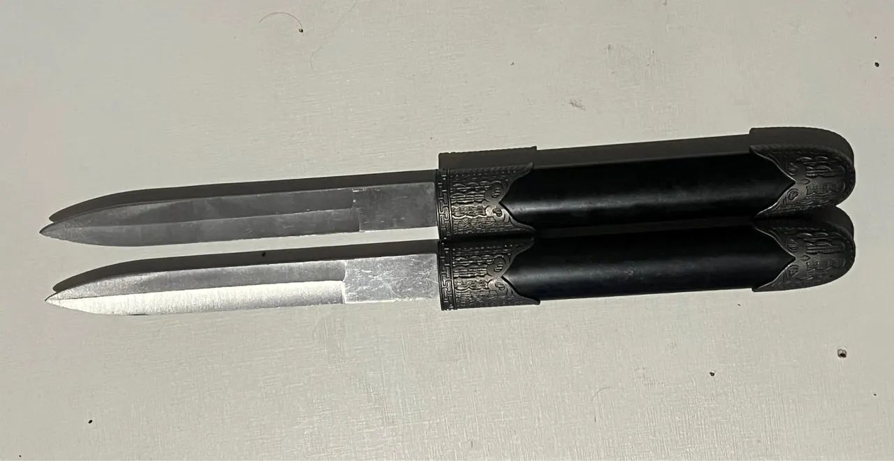 Faca lâmina dupla não amolada - Foto 3