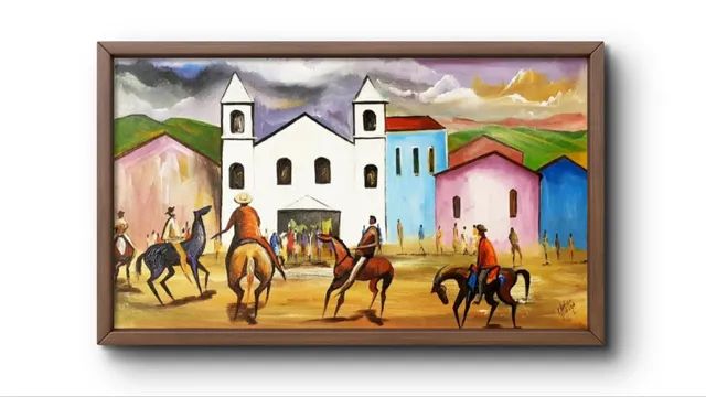 Quadros pintados a mao