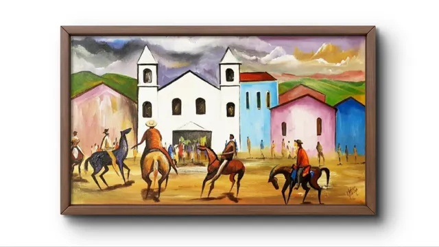 Quadros pintados a mao