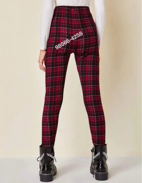 Calça Legging Infantil Xadrez 