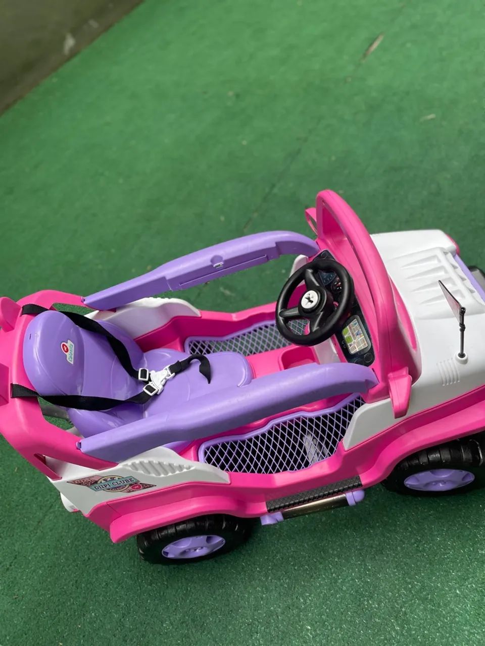 Carrinho De Passeio/Pedal Infantil C/ Empurrador - Diipi - Calesita - Foto 4