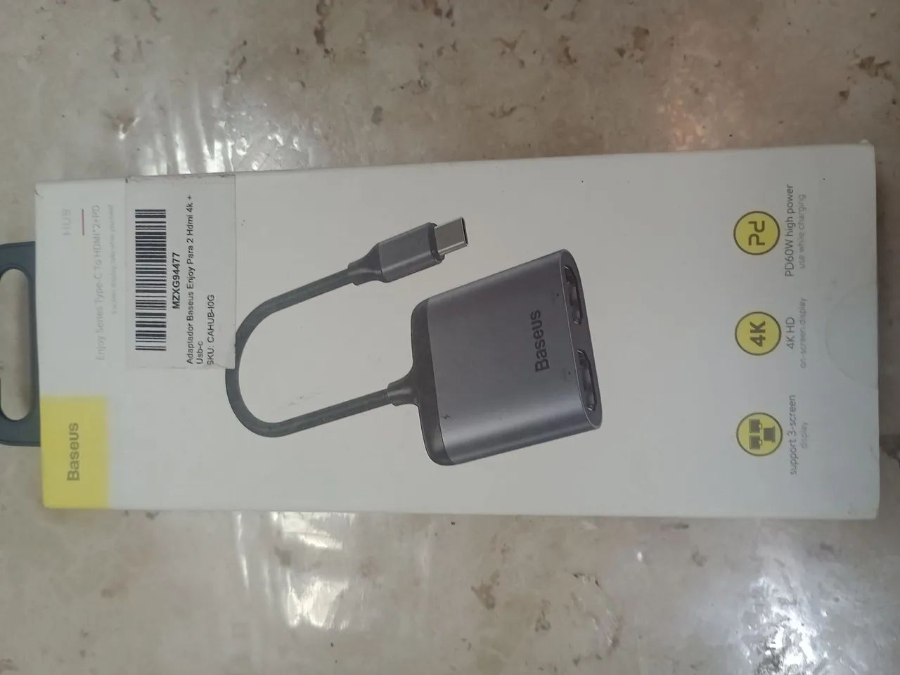 Adaptador hub para espelhamento de 3 telas ao mesmo tempo - Foto 3