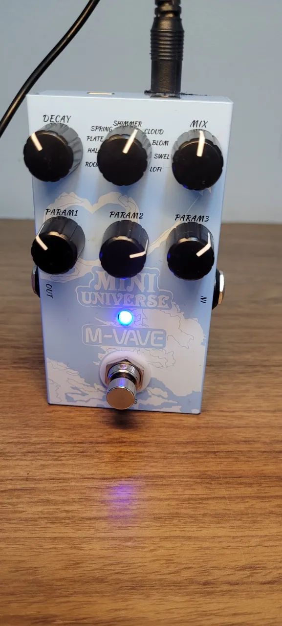 Pedal De Efeitos Mini Universe Reverb Digital 9 Tipos