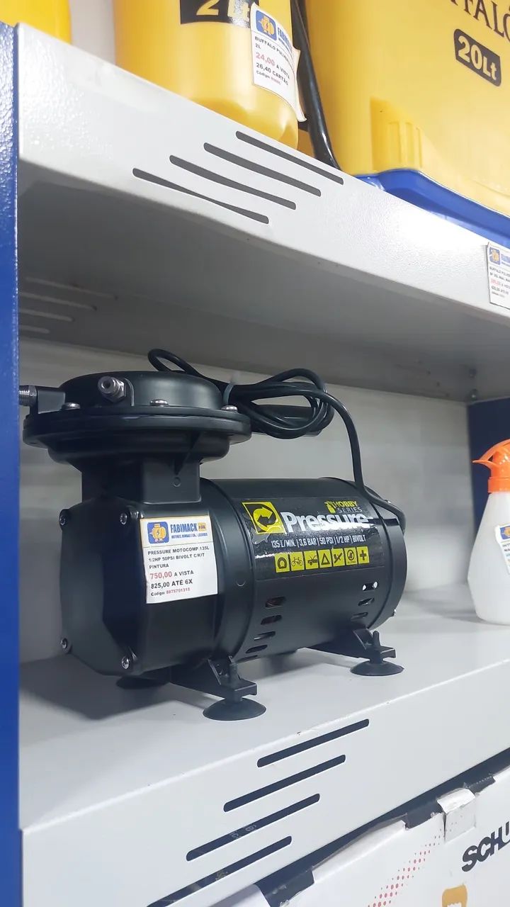 COMPRESSOR AR DIRETO 1/2CV 50PSI 127/220V BV PRESSURE - Foto 2