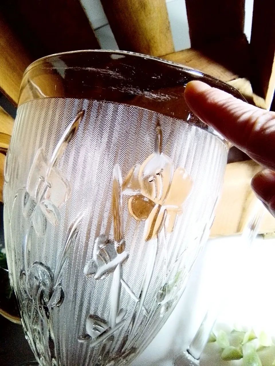 Anos 50 : Jarra de Vidro com motivos florais + Bailarina - Foto 5