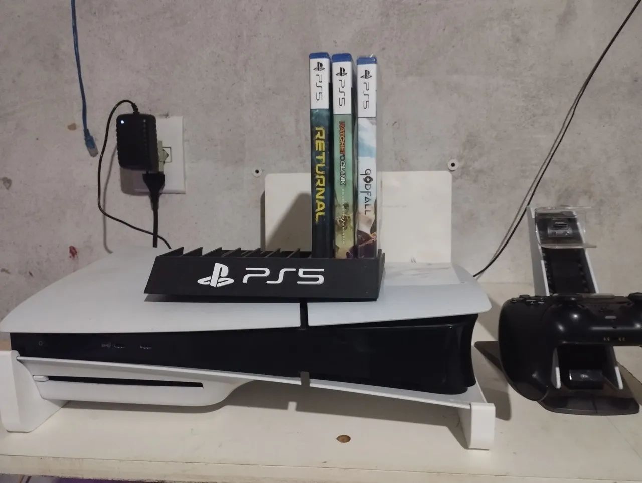 Ps5 slim mídia física com acessórios 
