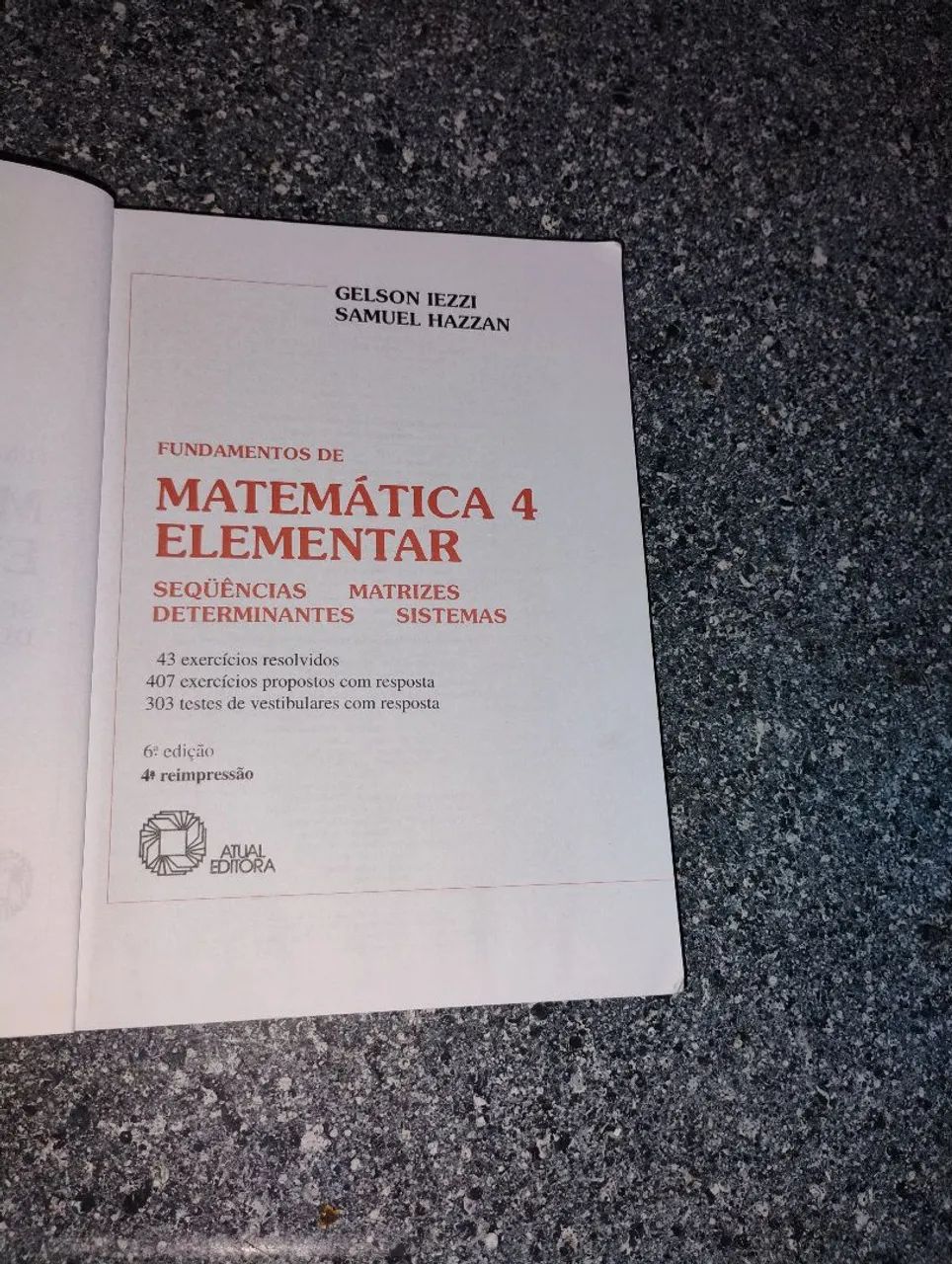 Fundamentos de matemática elementar 4  / Gelson Iezzi  - Foto 2