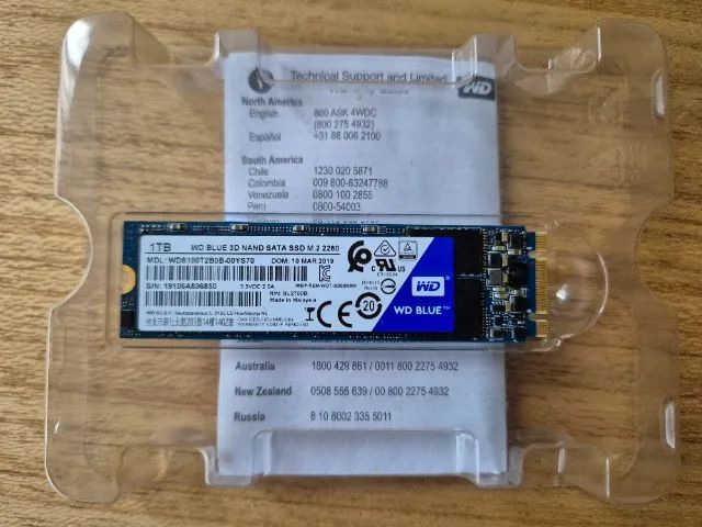 WD Blue 3D NAND SATA SSD 1TB M.2 2280 - Foto 3
