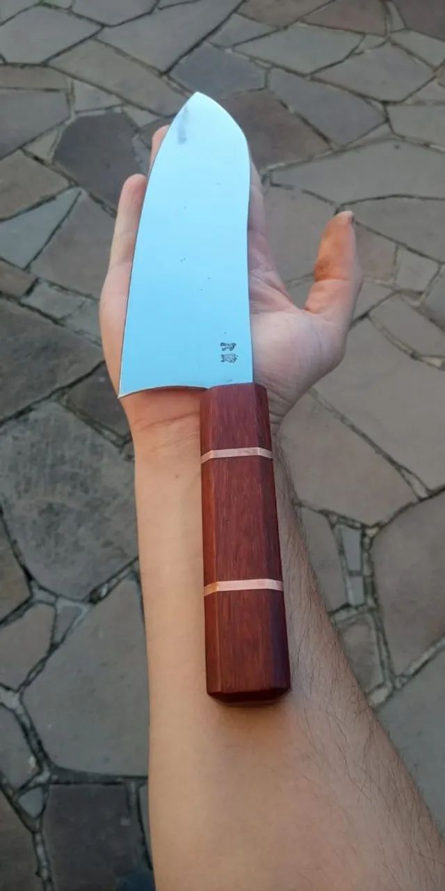 Faca de Cozinha Japonesa Santoku - Foto 5