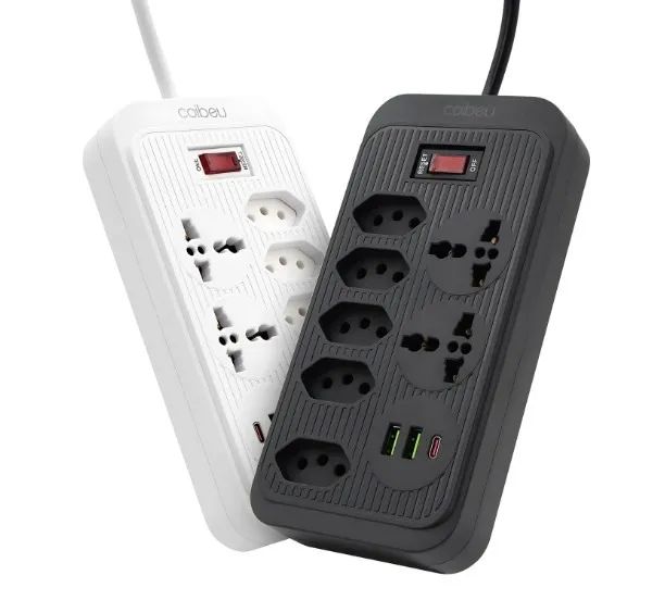 Extensão tomada,filtro de linha, regua usb,plug,tomadas de energia, 10A 2 metros - Foto 5