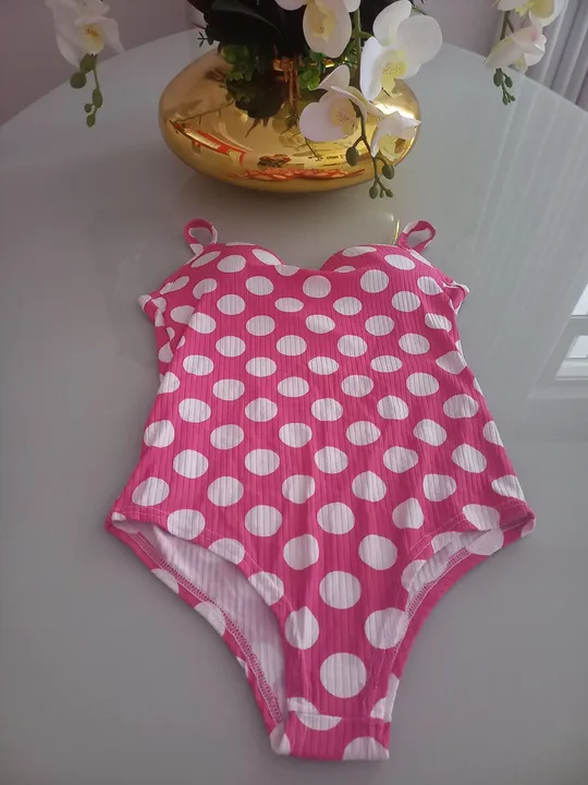 Body Poá Rosa - Novo