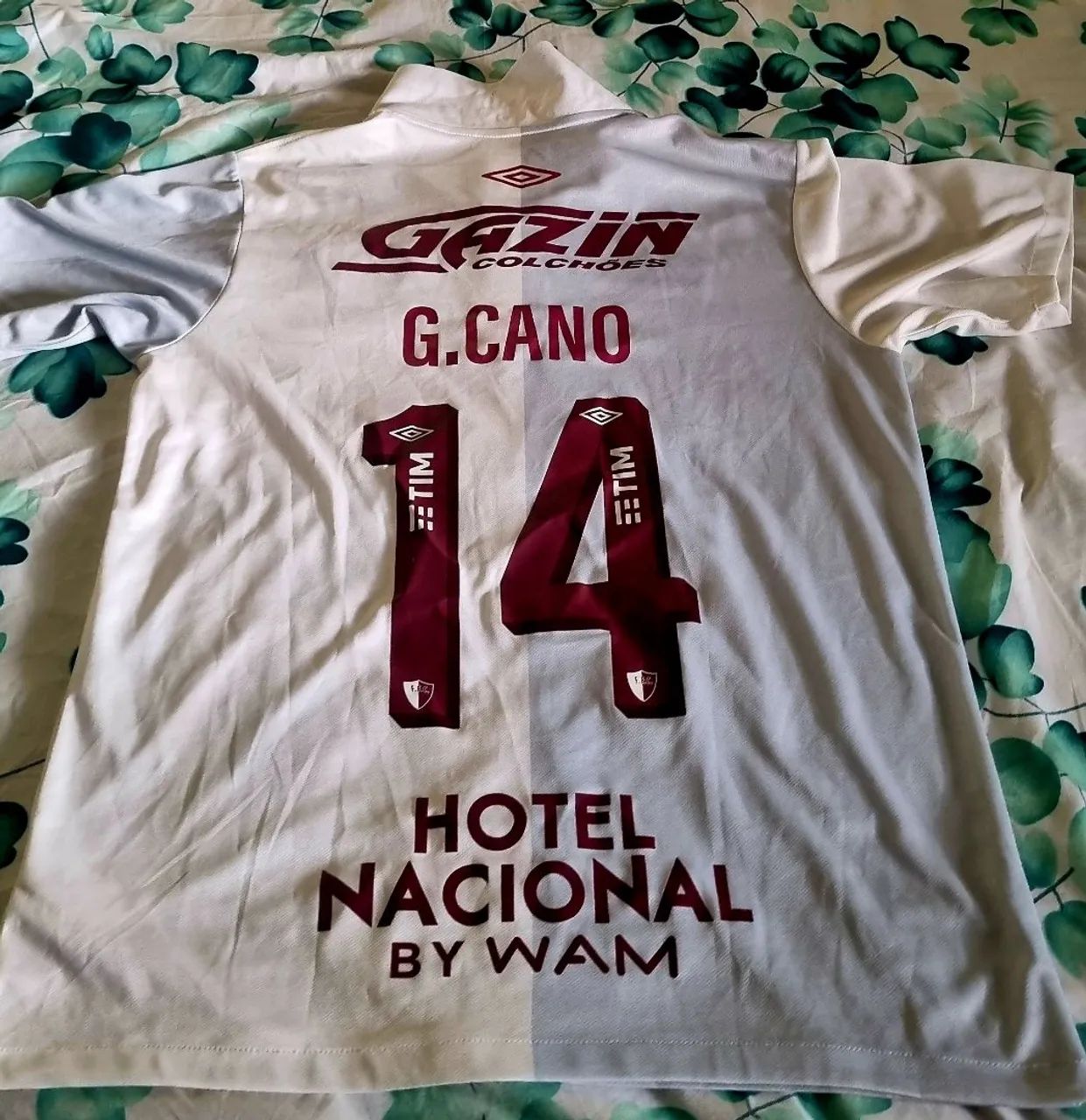Camisa Fluminense 120 anos. Cinza e branca de jogo