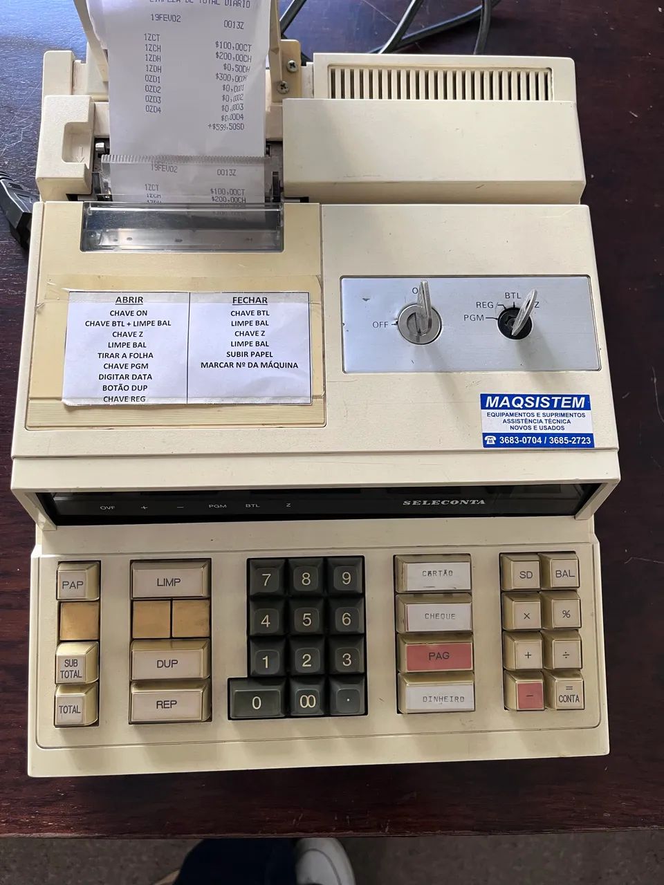 Máquina Registradora antiga