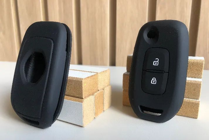 Capa de Chave em Silicone Premium Renault Sandero Logan Duster 2 Botões - Foto 3