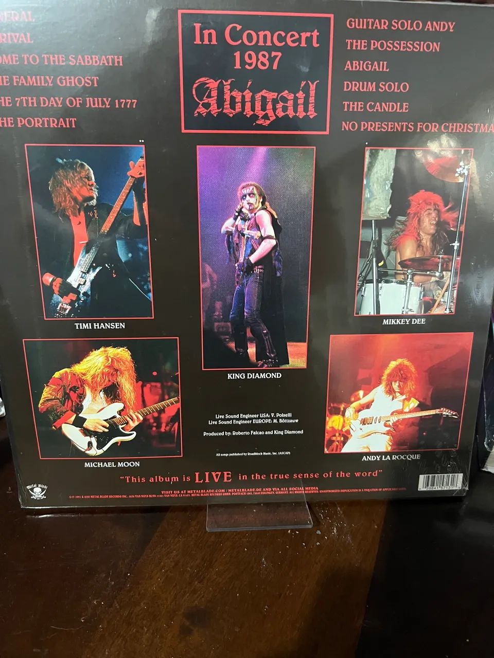 LP - King Diamond - Abigail - In Concert 1987 - Vinil 180 gramas + MP3 - Mercyful Fate - Foto 3